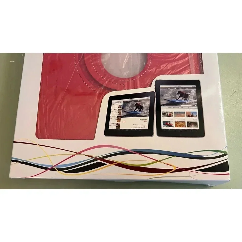 Apple IPad / IPad 2‎ Red Durable Lined Case Protection Built in Stand NEW